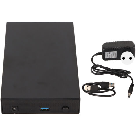 Disque Dur Externe 3,5 Pouces USB 3.0 SSD Portable Métal 6TB pour PC TV Bureau Ordinateur Portable 100‑240V Prise EU