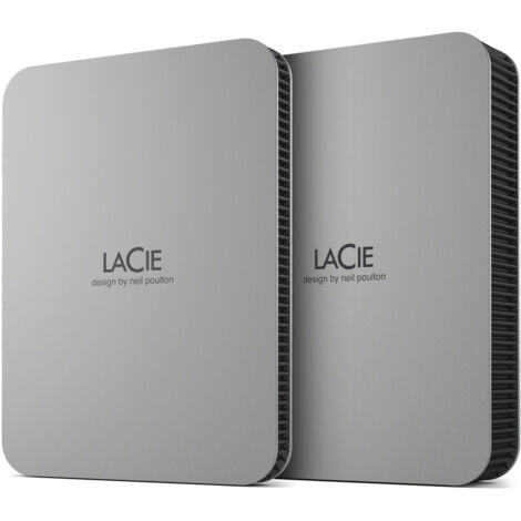 Disque dur externe LaCie Mobile Drive Moon Silver USB-C STLP5000400 - 5To