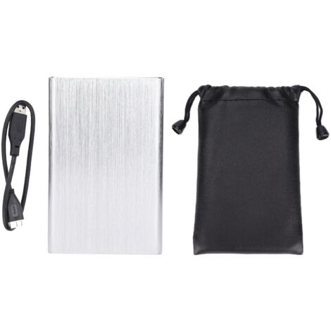Disque Dur Externe Portable USB 3.0 500GB Argent - Transfert Rapide, Compatible Mac OS X et PC