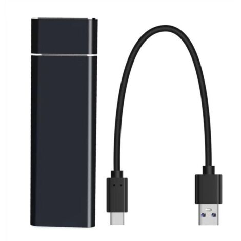 Disque dur externe SSD 64 Go - Ultra Fin, cadeau adaptateur OTG/Type-C, pour ordinateur portable vitesse de lecture jusqu'à 430 Mo/s, vitesse d'écriture jusqu'à 370 Mo/sExterne pour ordinateur