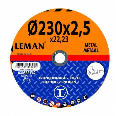 Disque métal acier acier 115x6x22,2 | Sanifer
