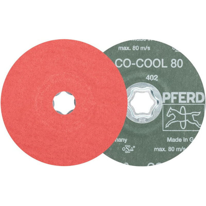 Pferd - Disque en fibres combiclick co-cool d. 115 mm granulation 60 INOX/aluminium grai (Par 25)