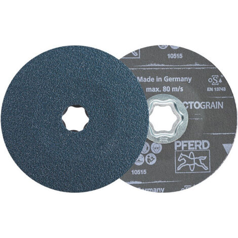 Disque fibre Combiclick VICTOGRAIN D.125mm acier K.80.fonte d'aluminium/métal non ferreux (par 25)