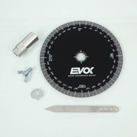 Disque gradué EVOK réglage calage diagramme allumage pour moto