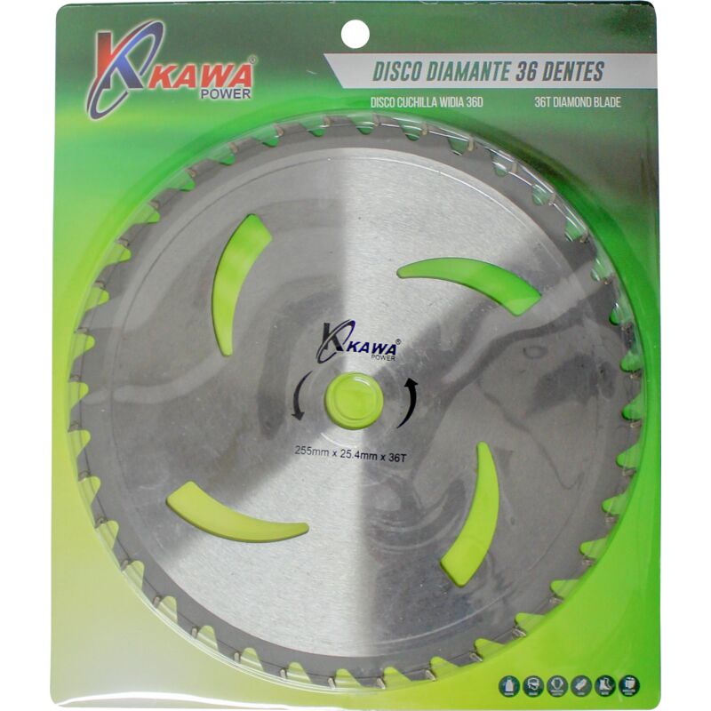 Kawapower - Disque à lames Widia avec 36 pointes pour débroussailleuse