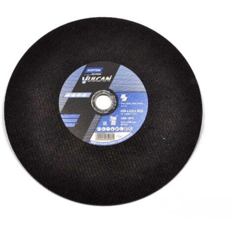 Disque métallique Norton Vulcan 400 mm x 4,0 mm x 32 mm - T41 A30S FIX80