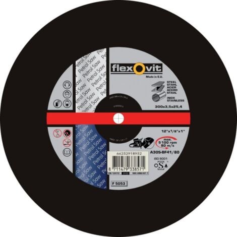 Disque métaux A30S-BF41/80 Met. 300x3,5x25,4 flexovit