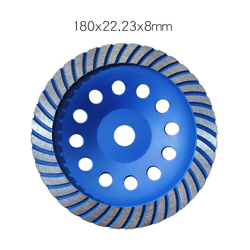 Disque Meule Diamant 180 à Poncer Béton Granit Pierre. Meule poncage surfacege Meuleuse 180 Professionnelle-RAPANDA