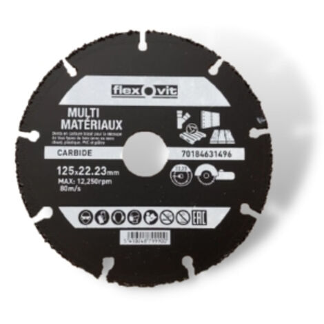 Disque multi-matériaux Carbide 76mm - Flexovit