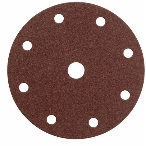 Disque papier auto-agrippant 8 trous - diamètre150 mm - Grain 80 - SIA Abrasives