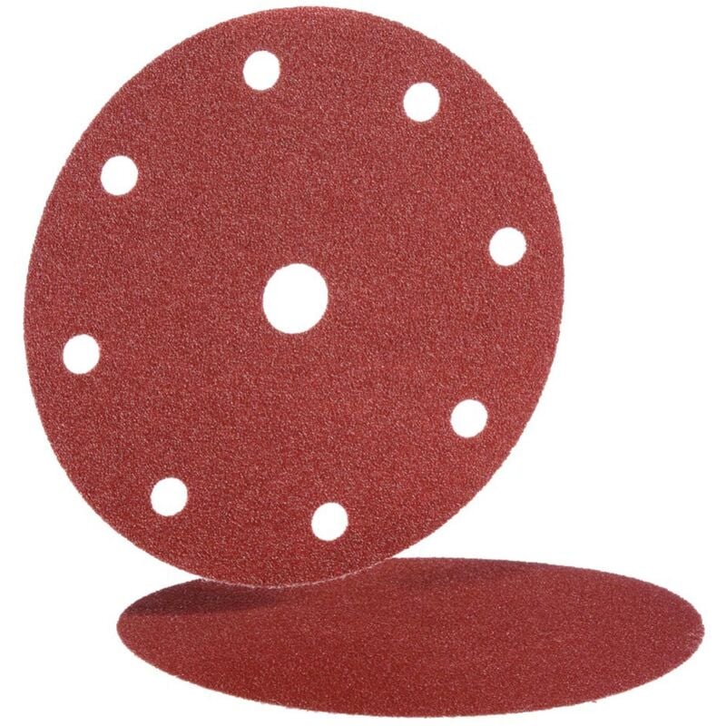 Disque abrasif 9 trous BW115 150 mm grain 80 boite de 50 - hermes - 6537827