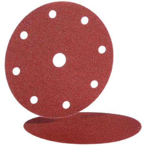 Disque papier velcro BW115 150mm 9 trous grains 40 boîte de 50 - HERMES - 6539505