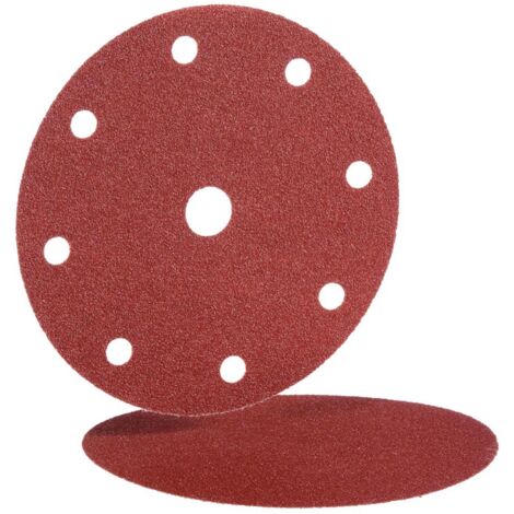Disque papier velcro BW115 150mm 9 trous grains 40 boîte de 50 - HERMES - 6539505