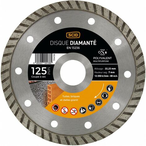 Disque Polyvalent Crènelé  125 22,23