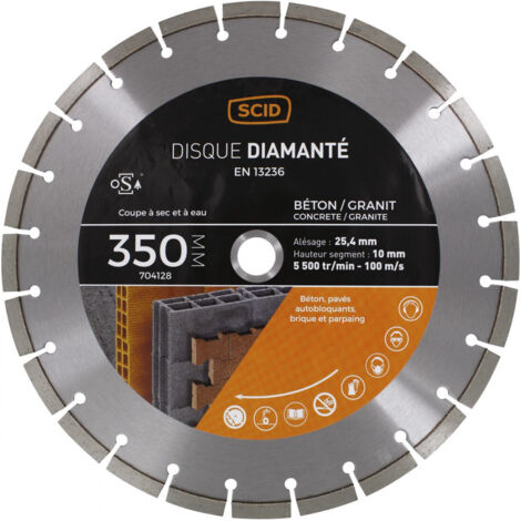 Disque polyvalent milieu de gamme 350 25,4