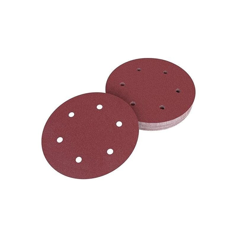 Disque Poncage 225 mm, 10 Pièces Disque Abrasif, Disques de ponçage 225mm Papier Abrasif Disques abrasifs auto-agrippants pour ponceuses à long cou,