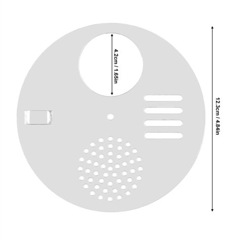 Disque Porte d'Entrée Apiculture en Acier Inoxydable 10 Pièces - Dispositif Contrôle Accès Ruche 4 Options Ventilation Exclusion Reine - Dimensions 12.3cm/4.84in