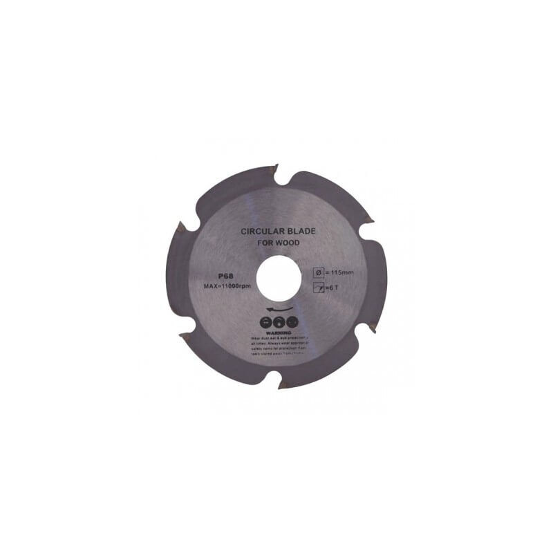Disque Pour Bois ø 115 - 6 Dents