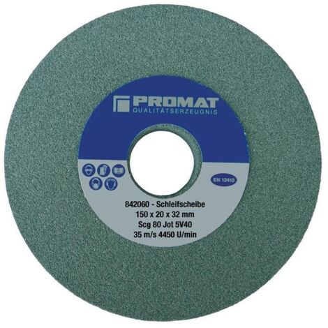 Disque pour tourets à meuler Ø300xB40x76mm 80 Form A - 125x19mm SCg