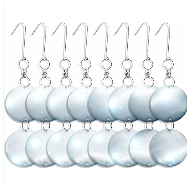 Linghhang - Disque réfléchissant anti-oiseaux pour éloigner les oiseaux - dissuasif efficace pour les oiseaux, disque réfléchissant miroir répulsif