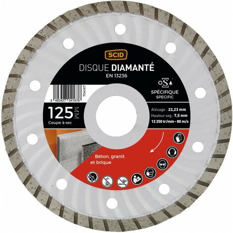 Disque Spécifique Crénelé  125 22,23