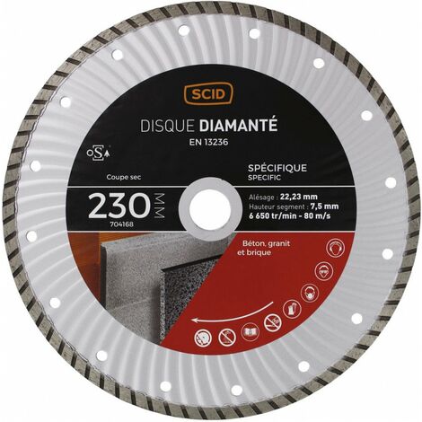 Disque Spécifique Crénelé  230 22,23
