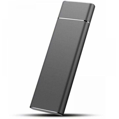 Disque SSD externe portable 2 To, haute vitesse de transmission USB 3.0, design ultra-fin résistant aux chocs