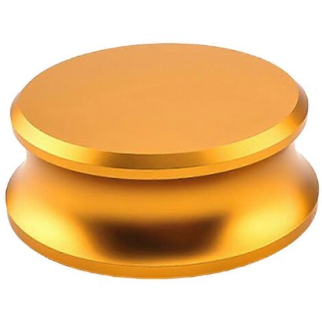 Disque stabilisateur de poids pour disque vinyle en aluminium, pince équilibrée, or