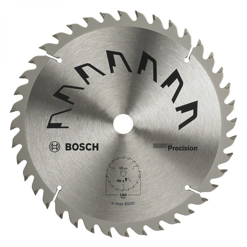 Lame scie circulaire précision ø184 x 16 Bosch 40 dents - vue 2