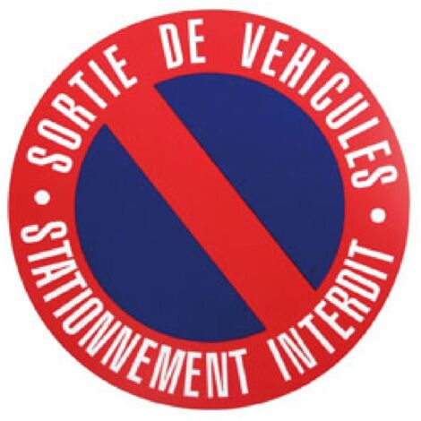 Disque stationnement interdit 250mm a clouer