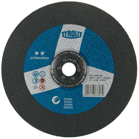 Disque Tronçonner Tyrolit 230mm Découpe Métaux Performante - Tyrolit
