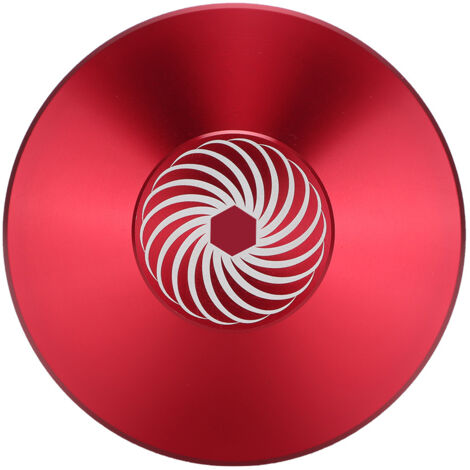 Disque vinyle stabilisateur de platine - Pince lestée en aluminium rouge pour tourne-disques