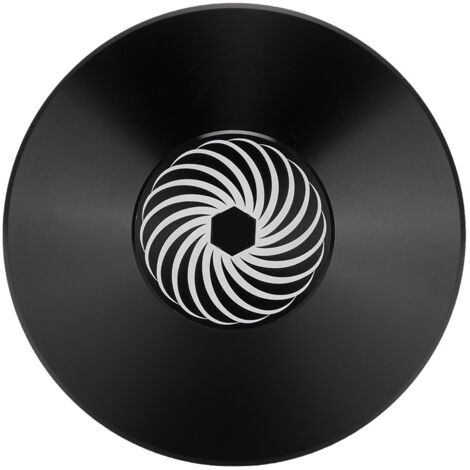 Disque vinyle stabilisateur plateau tourne-disque poids en aluminium - Noir