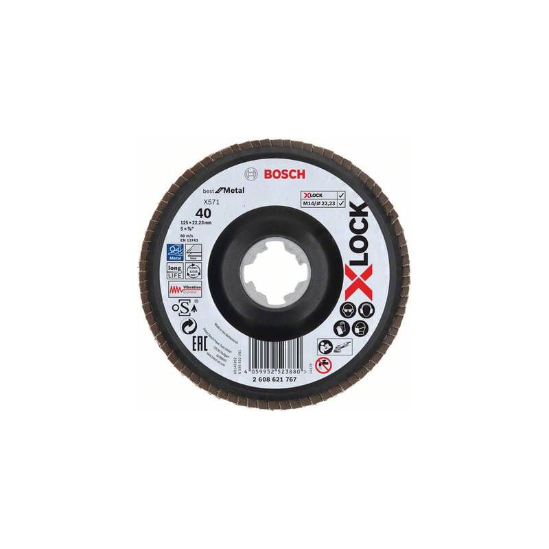 Bosch - accessories 2608621767 x-lock disque segmenté diamètre 125 mm 1 pc(s)