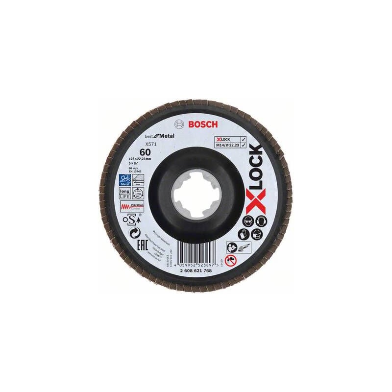 Bosch - accessories 2608621768 x-lock disque segmenté diamètre 125 mm 1 pc(s)