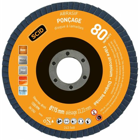Disque Zirconium Infinity Bombé ø 115 Mm 80  1