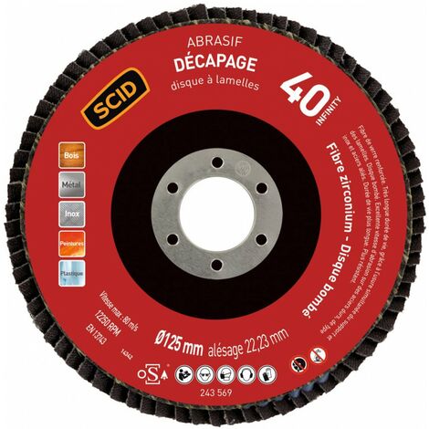 Disque Zirconium Infinity Bombé ø 125 Mm 40  1