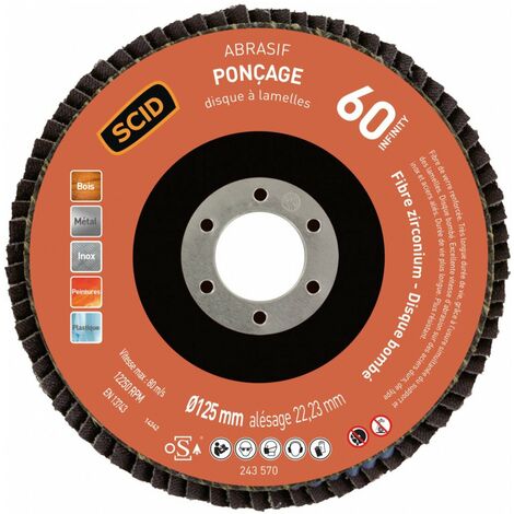 Disque Zirconium Infinity Bombé ø 125 Mm 60  1