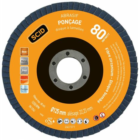 Disque Zirconium Infinity Bombé ø 125 Mm 80  1