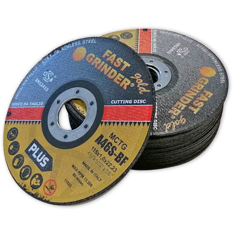 Disques (25 pièces) rosver a tronconner acier et inox 115 x 1 x 22.2