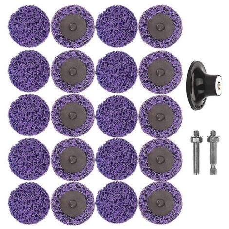 Disques à décaper à changement rapide de 3 pouces pour perceuse et meuleuse pneumatique : décapage de peinture, nettoyage des soudures