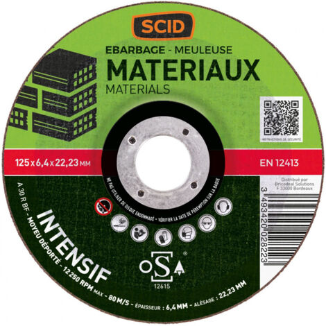 Disques à ébarber matériaux  ø (mm) 125