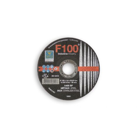 Disques à tronçonner acier 125X1.6X22.23mm F100 SEA