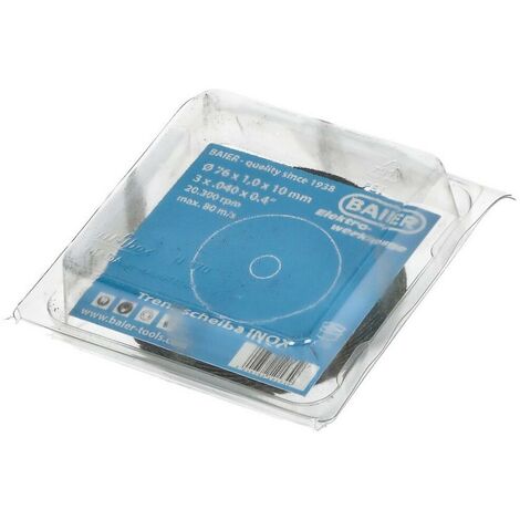 Disques à tronçonner diamantés Ø 76 mm pour Inox