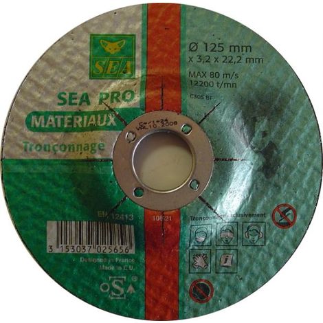 Disques A Tronconner La Pierre Désignation 1 Disquediamètre 230 Mmepaisseur 3,2 Mmalésage 22,2 Mm