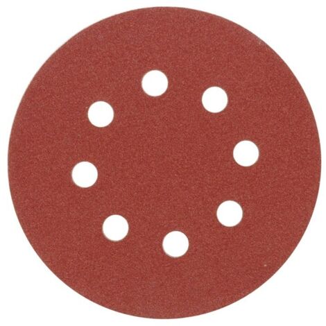 Disques abrasifs 125 mm, p150, avec 8 trous, jeu de 5 pièces. 08585 VOREL
