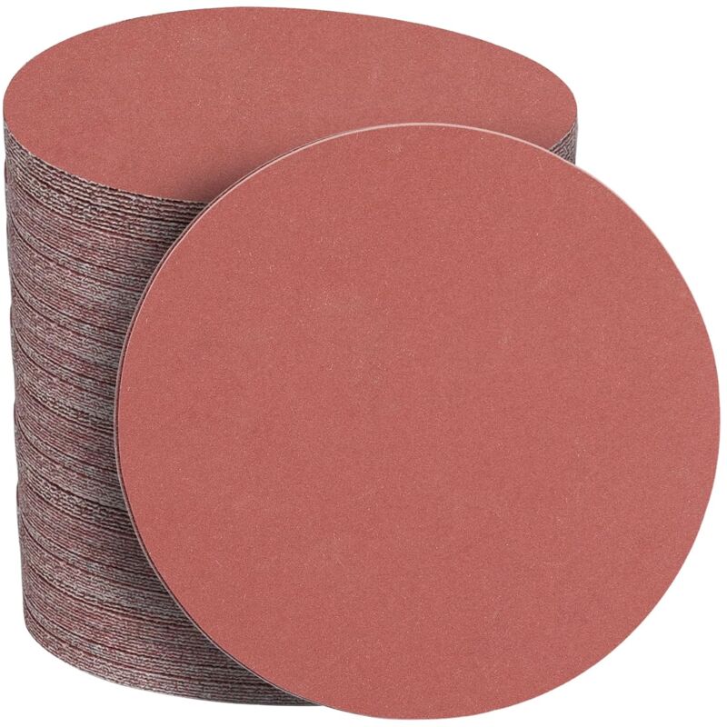 Disques Abrasifs 150mm Grain 1000 Papier Poncer 50 Pièces no Trous Disque Poncage pour Ponceuse Excentrique