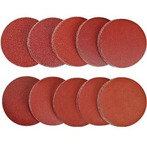 Disques abrasifs 75 mm Papier abrasif rond 80/100/180/240/600/800/1000/1200/2000/3000 (100 pièces)