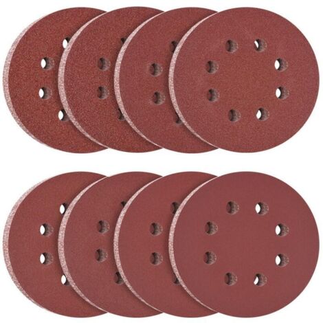 Disques Abrasifs Auto-agrippants 125 mm – 60 Pièces avec Grains 40 à 320 – 6 Trous – Idéal pour Ponçage, Polissage et Dérouillage