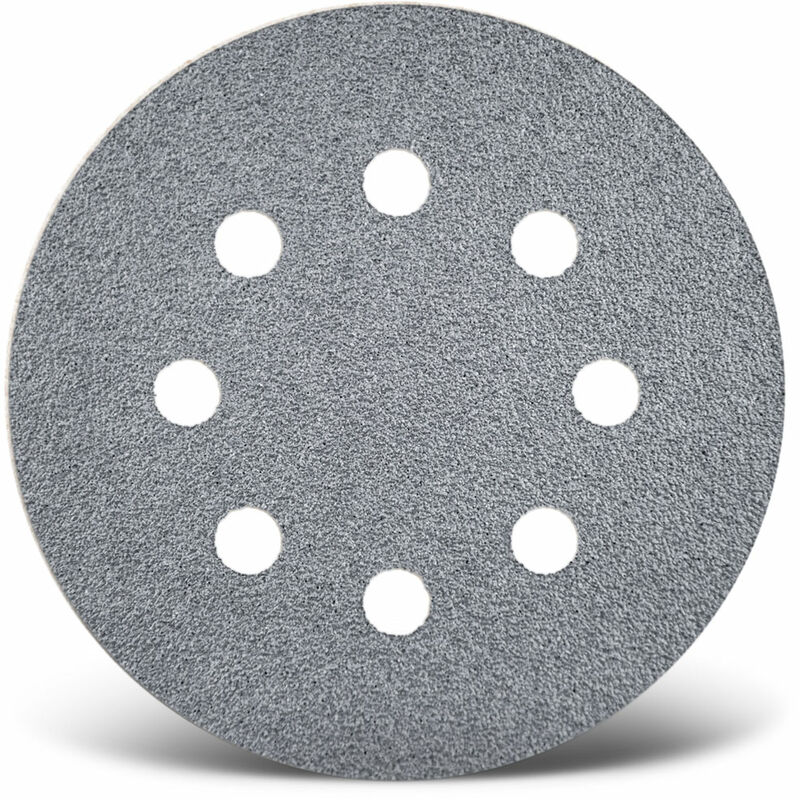 Platinum Disques abrasifs auto-agrippants, 125 mm, 8 trous, p. Ponceuses excentriques, Corindon semi-supérieur (Lot de 50) G60 - Menzer